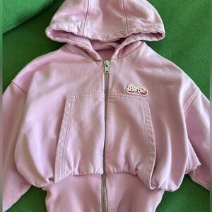 ZARA Barbie The Movie Hooded Zip Jacket